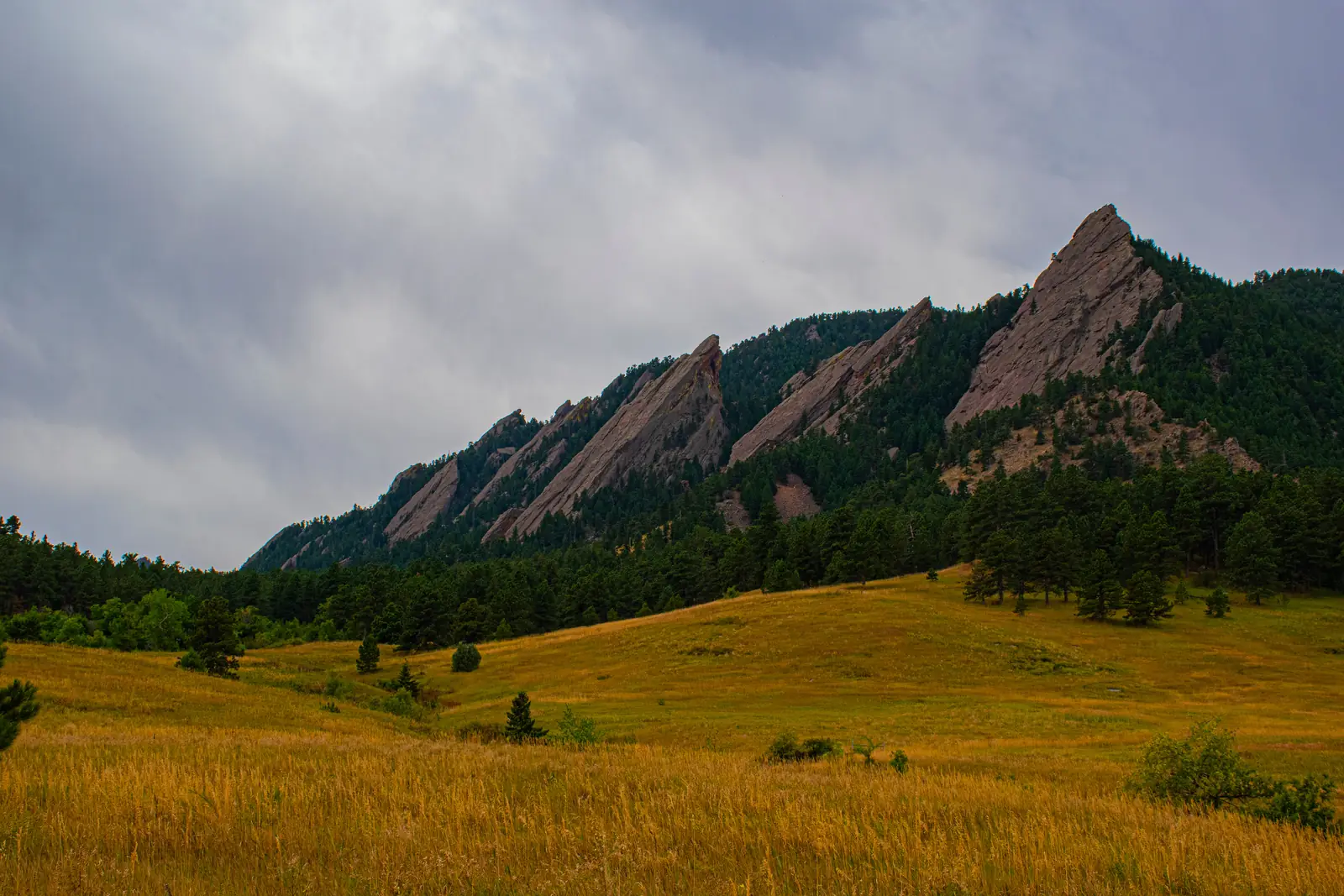 The Flatirons above Boulder