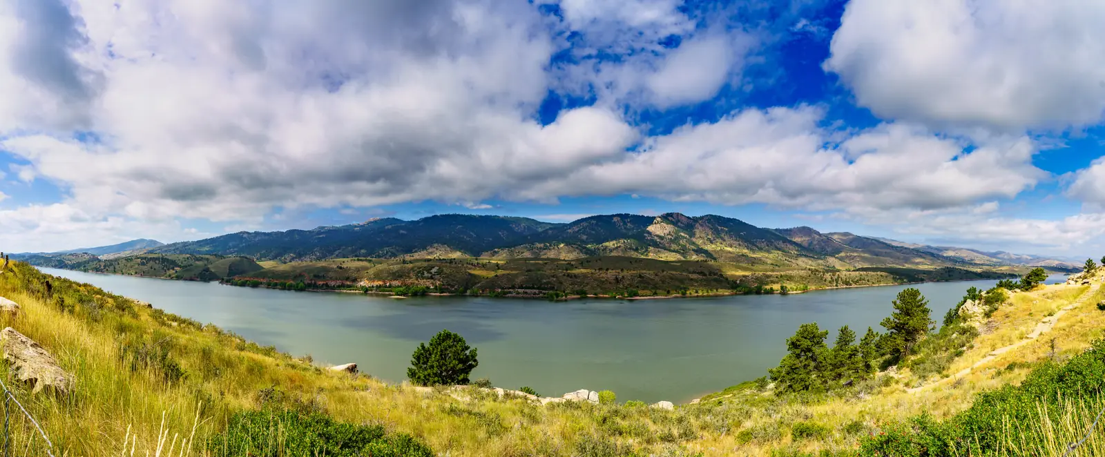 Horsetooth Reservoir above Fort Collins